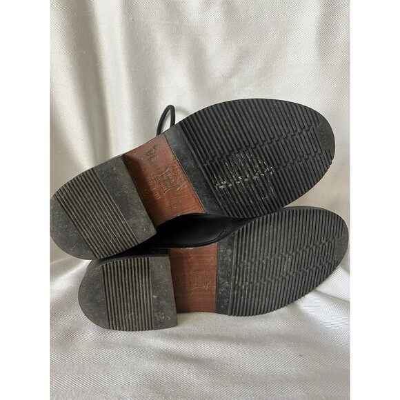 BMW Black Leather Lace Up Ankle Moto Riding Boot W/ Ankle Protector Women SZ 6 - Picture 7 of 11